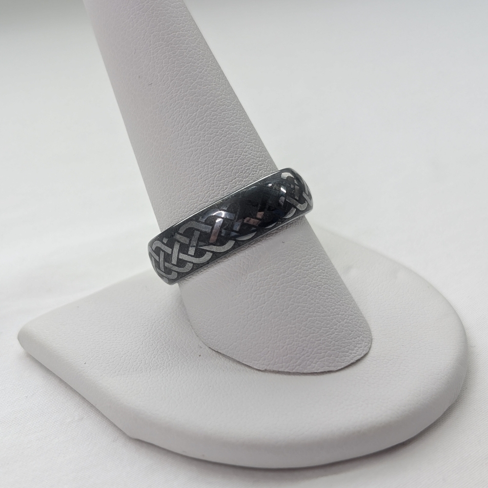 Triton Celtic Knot Tungsten Men's Wedding Band Ring Size 10 - Picture 2 of 7